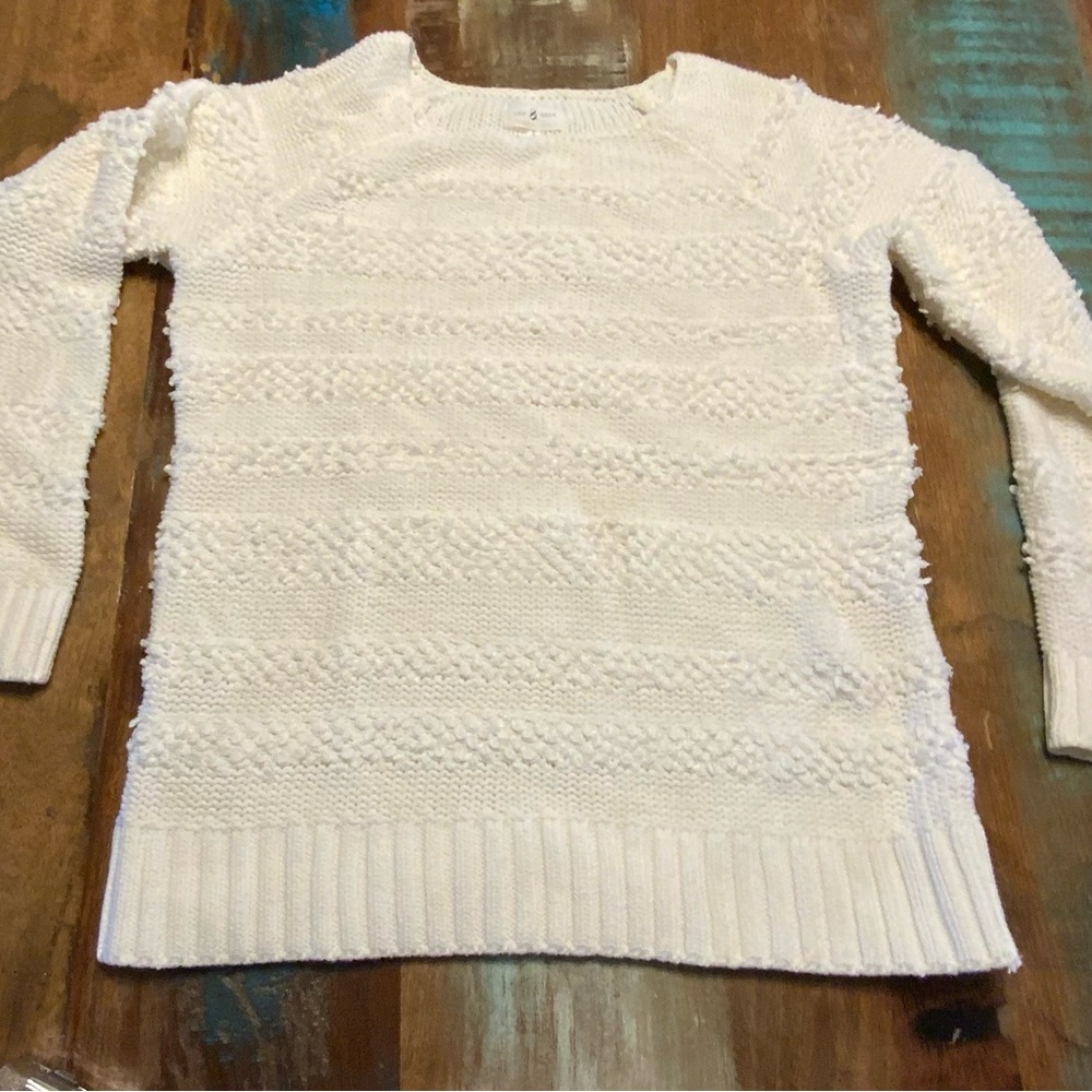 🌸🌸Lou & Grey Cream Textured Knit Sweater